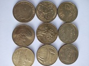 2012r 9szt 2zl kolekcjonerskie rozne