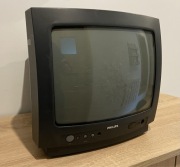 Telewizor CRT - Philips 14” - SPRAWNY Z WADĄ! - Retro, WYSYŁKA!