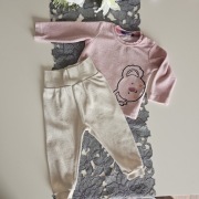 Zestaw komplet spodnie+bluza, r. 74-80, 2-pak