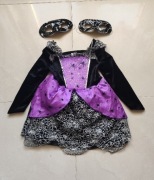 Sukienka kostium przebranie czarownica pajęczyca wiedźma 4-5 lat 