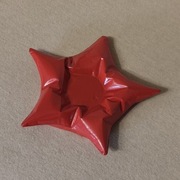 CZERWONY świecznik dekoracyjny imitacja GWIAZDY idealna dekoracja PREZENT