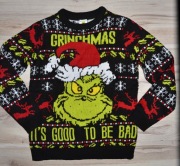 412*   Świąteczny sweter the Grinch 11/12 lat_ 146/152 cm