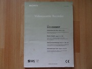 Magnetowid Sony SVO-9500MPD Oryginalna instrukcja obsługi