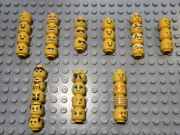 KLOCKI LEGO FIGURKI LUDZIKI GŁOWY UNIKATOWE ELEMENTY  OD 1ZŁ LICYTACJA