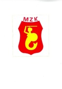 Warszawa - naklejka ze starym godłem MZK