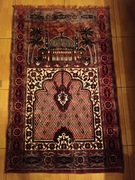 [unikat]Dywanik do modlitwy lub jako ozdoba.Muzułmanie.ISLAM.Religia.Pokój