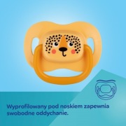 CANPOL smoczek silikonowy symetryczny BabiesBoo 1 szt. 0-6 mcy