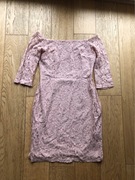 Mohito - różowa - koronkowa - sukienka - rozmiar S