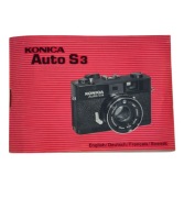 Oryginalna Instrukcja Konica Auto S3