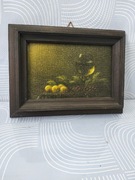 Stary obraz malowany na płótnie 1