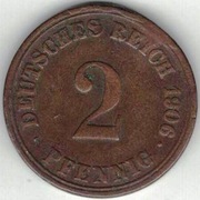 53 Niemcy Cesarstwo 2 pfennig 1906 A