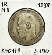 Moneta 1 Rubel 1898 Mikołaj II - K40179