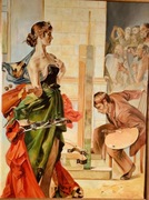 kopia "Widzenie" Jacek Malczewski olej na płótnie