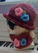 Szydelkowy komplet dla pań 