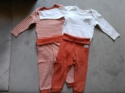 Lupilu Zestaw 2 x Body i 2 x Spodnie w Paski i Gładkie Rozmiar 74/80