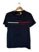 Koszulka Tommy Hilfiger granatowa z dużym logiem m