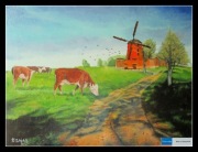 "Stary młyn w jesiennym pejzażu"