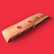 Świecznik z korzenia orzecha włoskiego handmade 