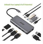 Acer Rozszerzenie Portów USB Type-C 7 w 1 Srebrny