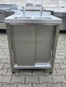 Zlew 2 Komorowy z Szafką - Drzwi Suwane 65/60/85 cm M.1302 N