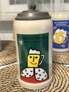 Kolekcjonerski kufel do piwa Oktoberfest 1997 -1 L Rastal z cynową pokrywką