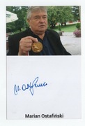 Marian Ostafiński autograf piłkarza 10x15 (medalista olimpijski)