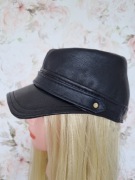 Czapka konfederatka skórzana  unisex 