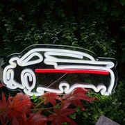 Neon LED Porsche 911 Samochód Lampka Nocna na Ścianę USB Dekoracja Prezent 