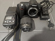 NIKON D50 + obiektyw + lampa błyskowa SPEEDLIGHT SB-600