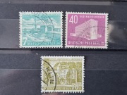 BERLIN ZACH. 1954r Mi 121-123 kasowane (13) Michel 2023r - 30 Euro