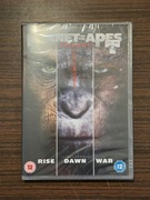 Film DVD Planeta małp  po angielsku Planet of the Apes TRYLOGIA