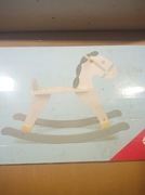 Small foot drewniany koń na biegunach 