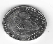 5 MAREK z 1936D rok HINDENBURG piękny  STAN HH.03