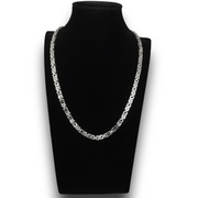 Naszyjnik 55 cm – splot bizantyjski 3 mm, stal szlachetna