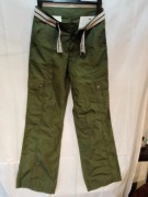 Spodnie damskie bojówki lekkie XS Campus Terra khaki