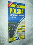 POLSKA MAPA SAMOCHODOWA - 1:1 000 000 - 2010