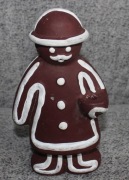 Ceramiczna świąteczna figurka świecznik piernikowy ludzik