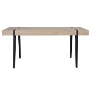 Stylowy stół loftowy- wzór drewna i stal