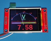 Woltomierz analogowy + cyfrowy wskaźnikowy TFT 1.8 cala (błąd 0,5%)