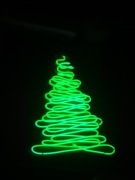 Choinka Neon string art