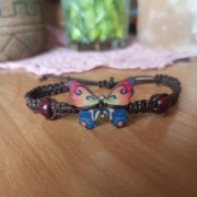 Bransoletka makrama motyl