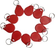 13,56 MHz RFID fob M1 chip dostępu klucz do drzwi -10 szt. (czerwony)