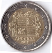 ANDORA 2 euro 2019, KM# 527, UNC