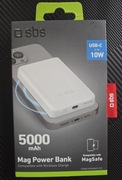 Powerbank SBS TEBB5000MAG1CW - 5000mAh - MagSafe 10W - biały