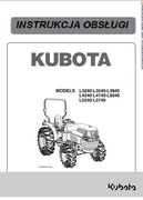Instrukcja obsługi kubota L 3240, L 3540, L 3940, L 4240, L 4740 PL