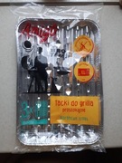 Tacki do grilla prostokątne XL, 3 sztuki