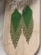 Kolczyki z japońskich koralików.