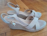 sandały na koturnie 39 Geox respira, nude