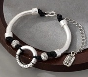 Bransoletka stal regulowana rock