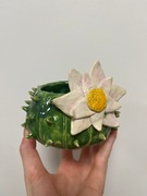 ceramiczna doniczka na sukulenta ceramika Handmade